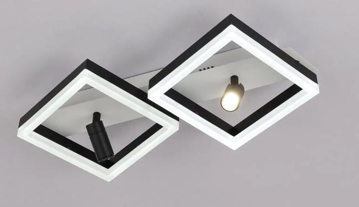 Люстра стельова світлодіодна Valeso V K33206-2B WT+BK 200W (00000140449)