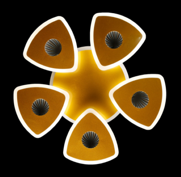 Светодиодная люстра LK29037/5/1 LED CHAMPAN Белый/Золото (AN000824)