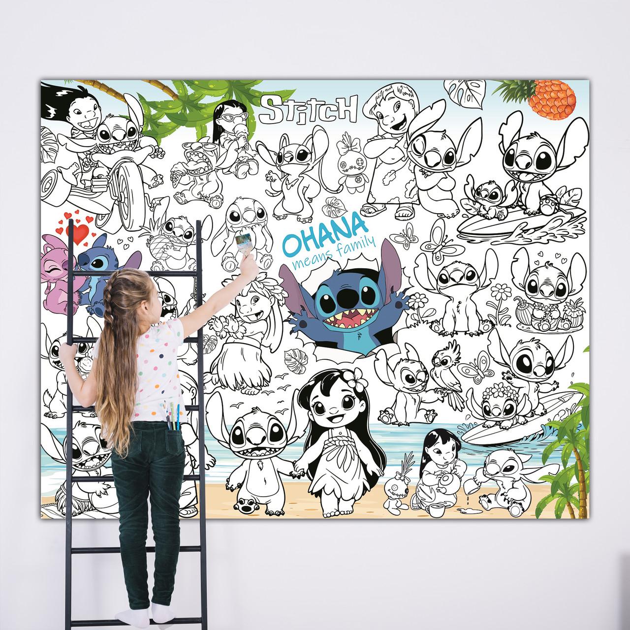 Раскраска Стич с фломастерами 120х150 см (00000000813)