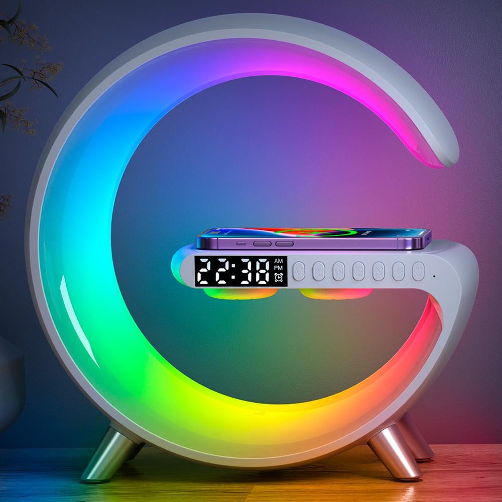 Нічник G-Luminate LED RGB з Bluetooth колонками 5в1 White (589550) - фото 3