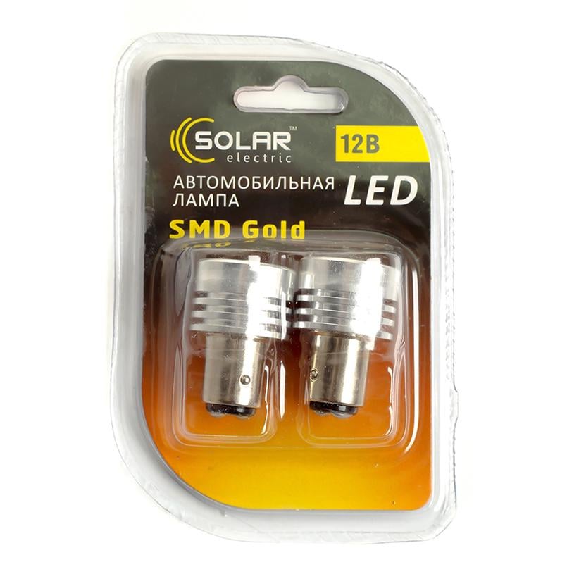 Автолампа LED Solar 12V S25 BAY15d 4SMD 2W White