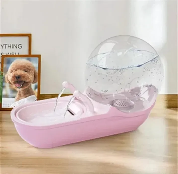 Автоматический фонтан для кошек и собак в стиле улитки USB 4,5 л (LY-470)