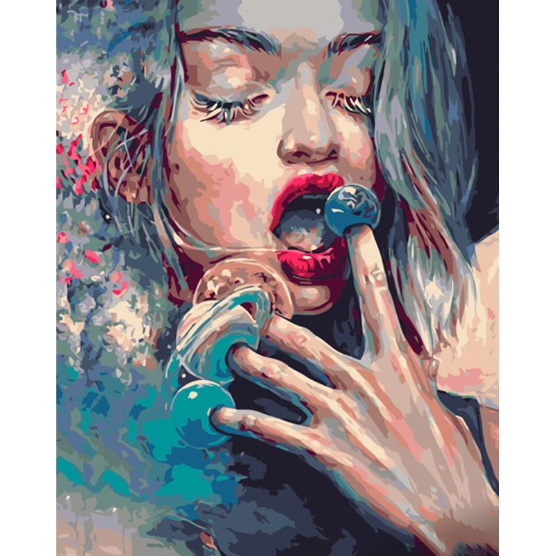 Картина по номерам Strateg Премиум Сладкие планеты 40х50 см (GS1175)