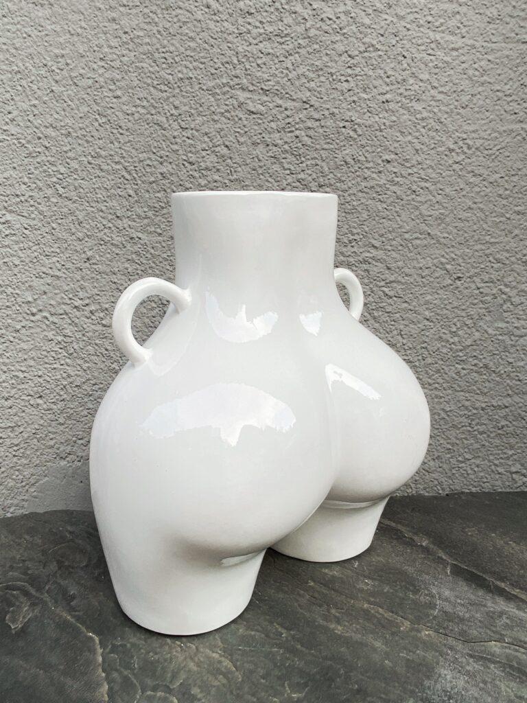 Ваза LOVE 26х24 см Белый глянец