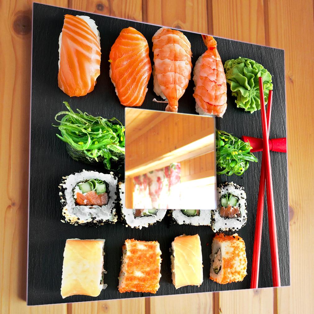 Зеркало декоративное Суши 260х260 мм (M03758)