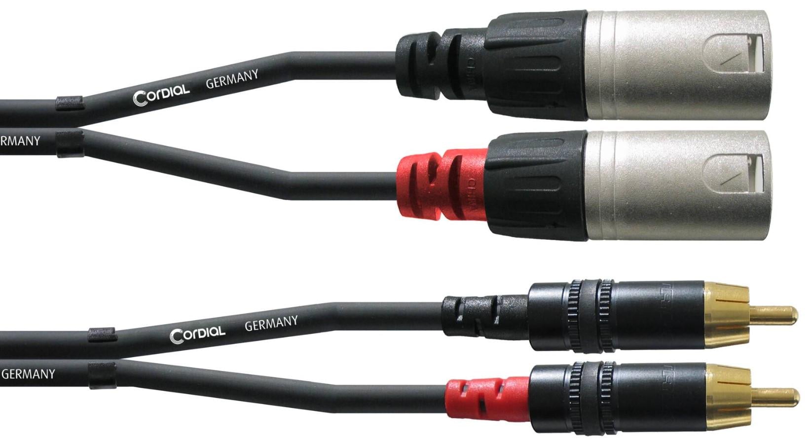 Кабель коммутационный Cordial CFU 3 MC 2хXLR 2хRCA 3 м