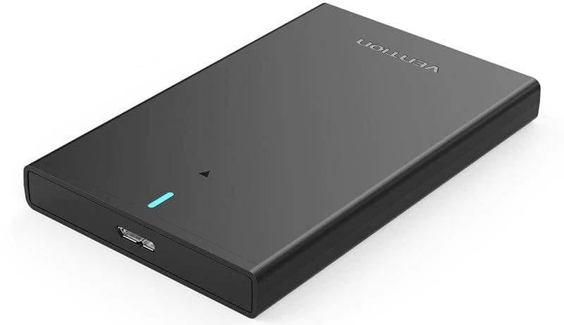 Внешний карман для жесткого диска 2,5" HDD/SSD USB 3.0 Micro-B Vention Black (TDB-849600)