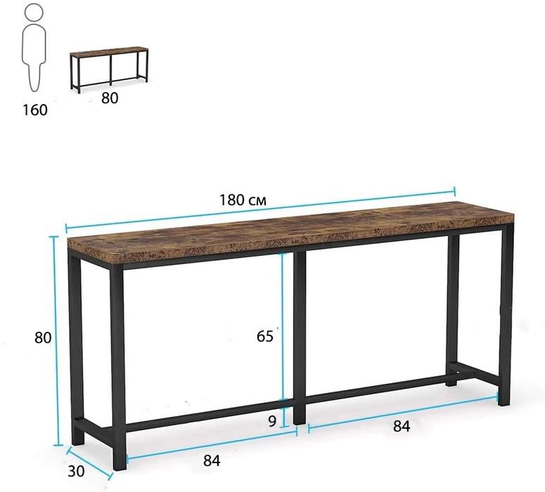 Стіл консольний довгий (XJ0037) - фото 7