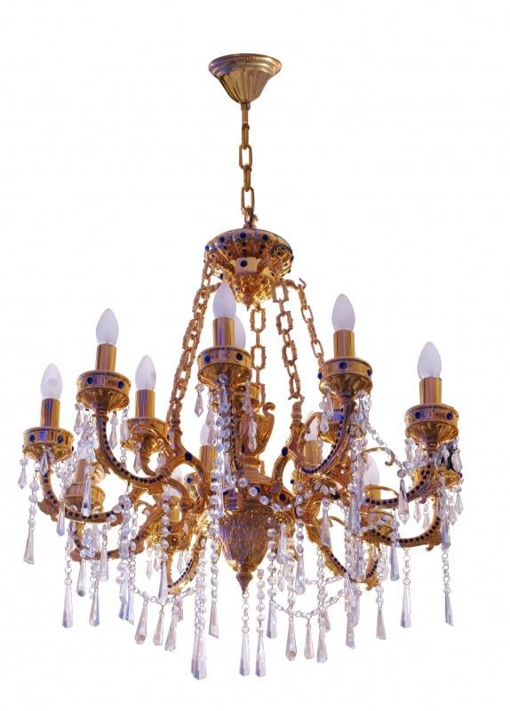 Люстра свічка підвісна прованс кришталева Brille BCL-103S/15