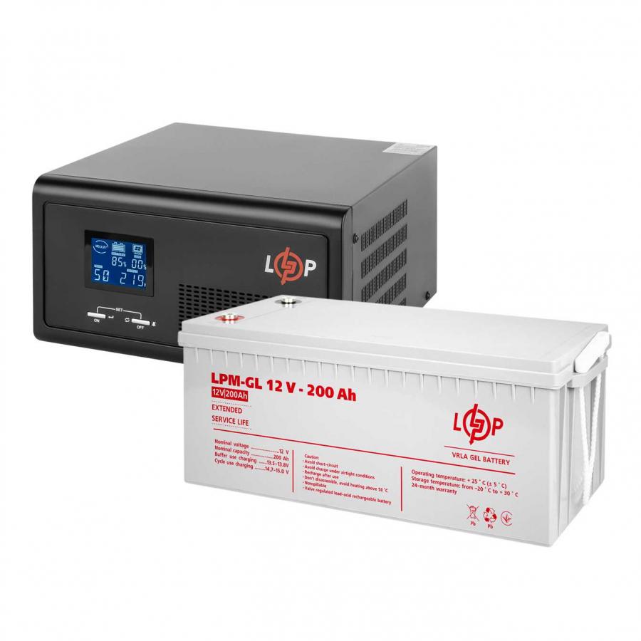 Комплект резервного живлення LogicPower ДБЖ LP 3600VA 2500 Вт 24 V з АКБ LPM-GL 12 V 200 Ah (15723) - фото 1