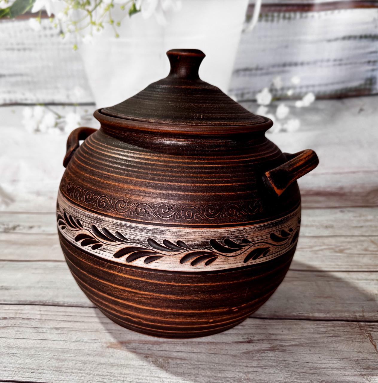 Супник глиняный Ангоб 5 л (2583186441) - фото 6