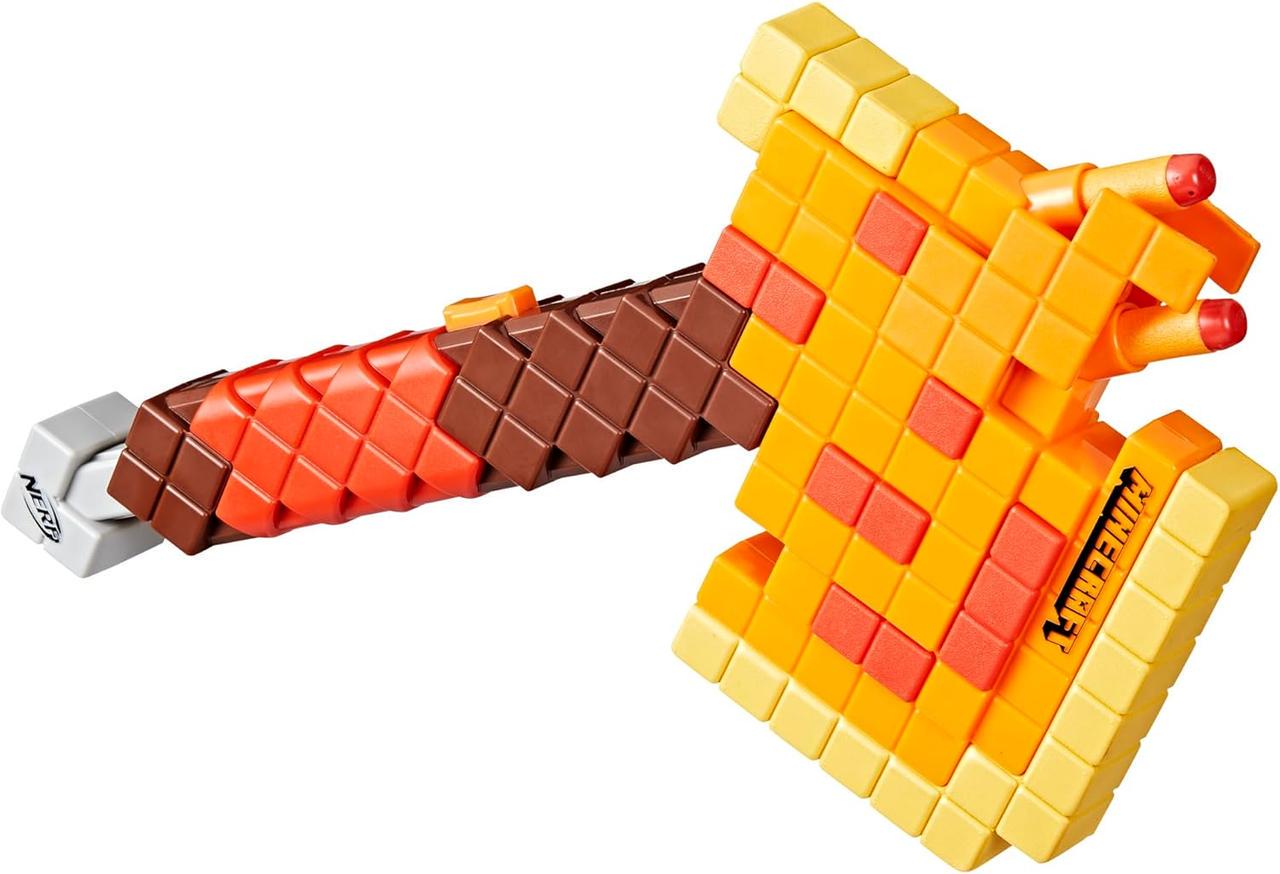 Бластер-топор Nerf Minecraft Firebrand - фото 2 Бластер-топор Nerf Minecraft Firebrand - фото 2