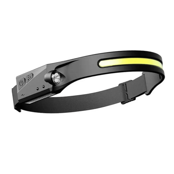 Фонарь налобный аккумуляторный 2в1 X-balog BL-G-28-XPE/COB сенсор (t7647)