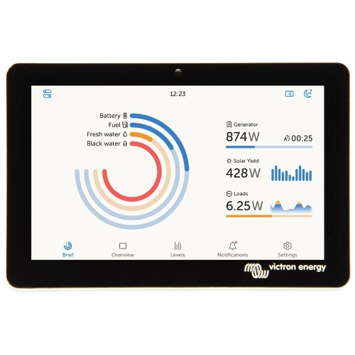 Центр комунікаційний Victron Energy GX Touch 50/Ethernet/Wi-Fi/BluetoothUSB-A×2/SDHC до 32ГБ Black (RJ45)
