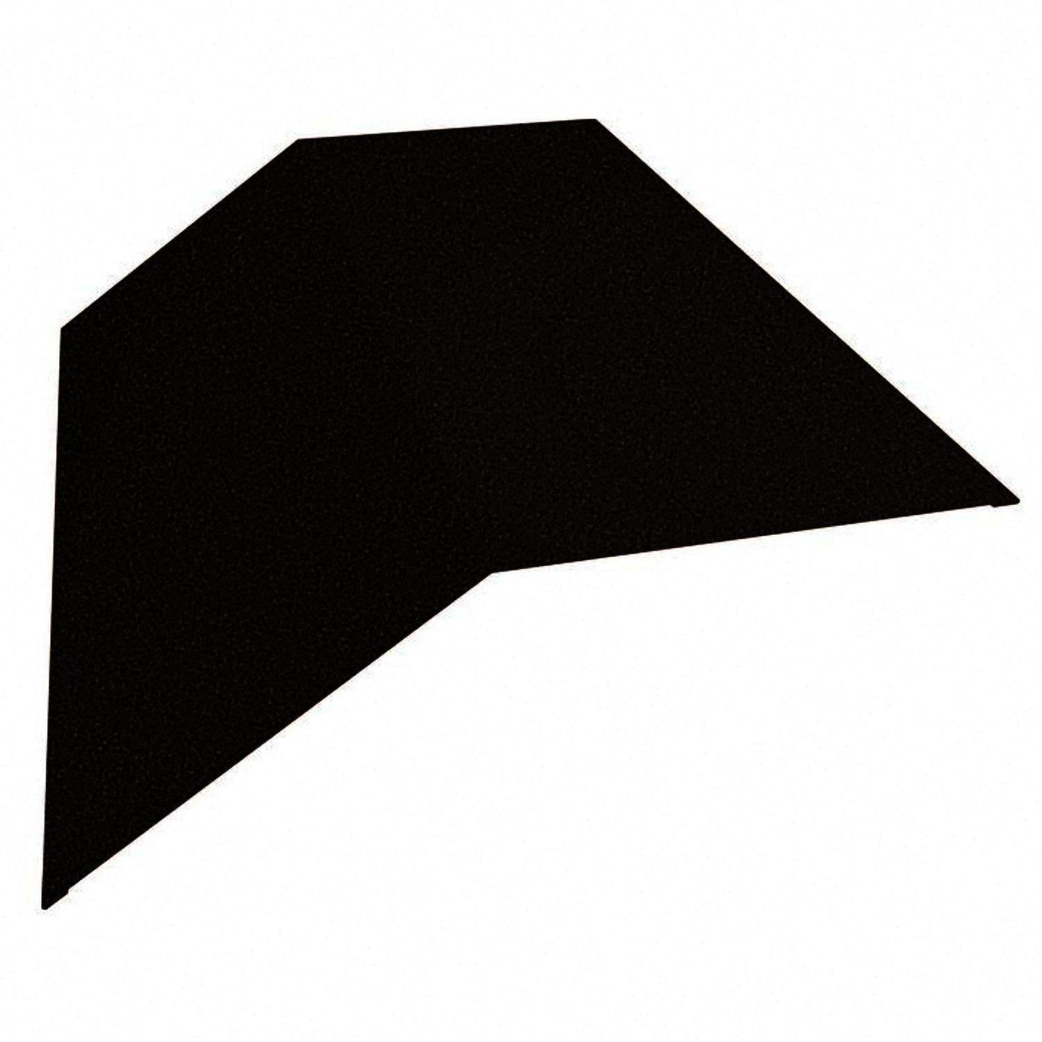 Планка коньок трикутний Partner 115х115х2000 з матовим покриттям Ral 9005 мат Чорний (376287690)