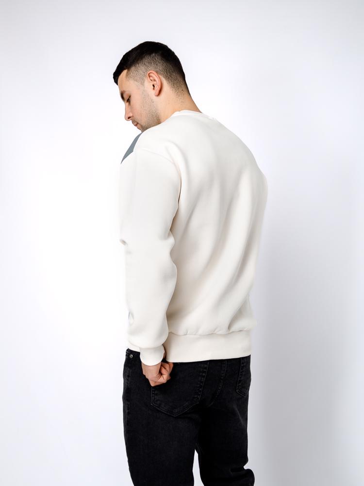 Світшот чоловічий ЦБ-00233109 р. 50 Білий (SKT000940641) - фото 3 Світшот чоловічий ЦБ-00233109 р. 50 Білий (SKT000940641) - фото 3