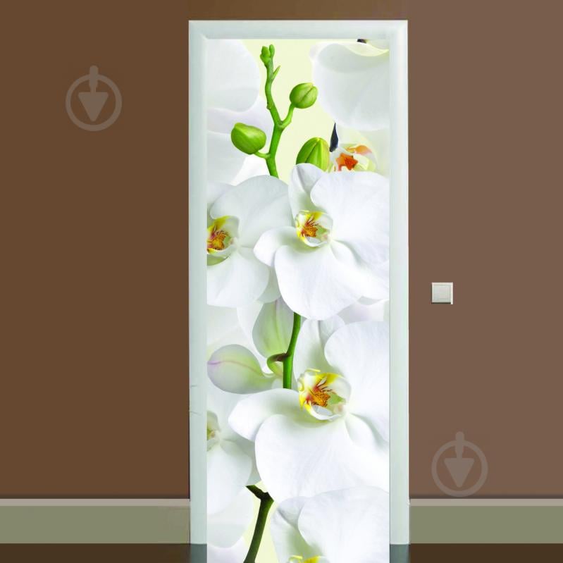 Наклейка на дверь Zatarga Орхидея 650х2000 мм Белый (Z180077 dv) Наклейка на дверь Zatarga Орхидея 650х2000 мм Белый (Z180077 dv)