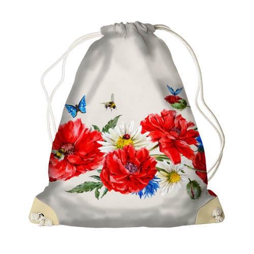 Рюкзак-мешок Presentville MINI Маки и ромашки (DRM 22U016 SBR)
