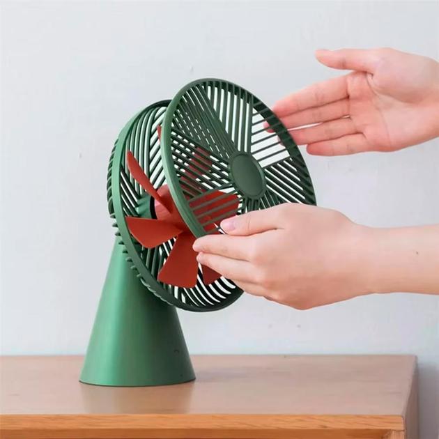 Вентилятор портативный Sothing Forest Desktop Fan питание от USB Green (DSHJ-S-1907) - фото 4