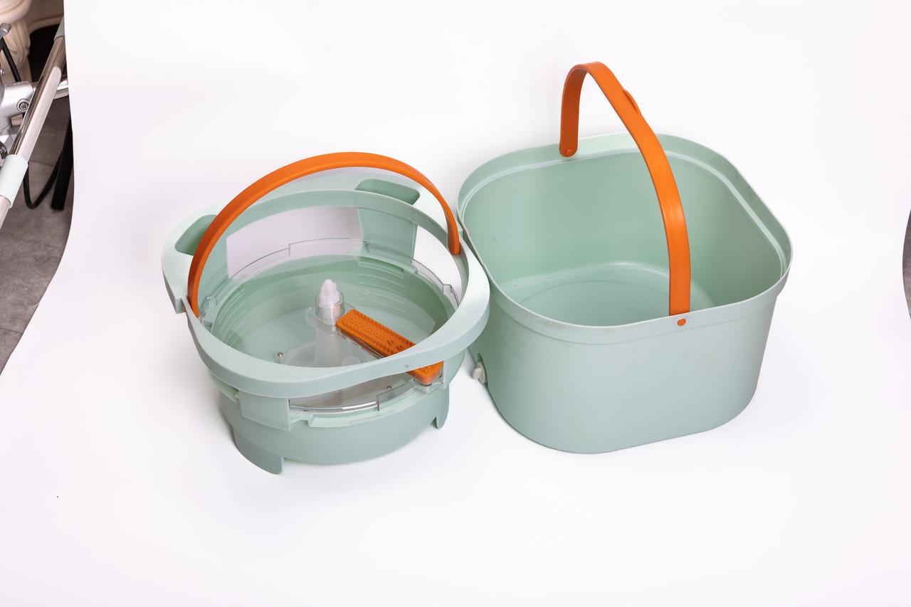 Набор для уборки швабра с отжимом и ведром HP-35015-46 Зеленый (A-035272) - фото 7