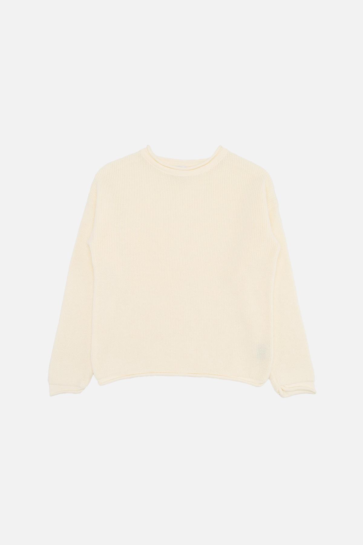 Джемпер для девочки 116 см Молочный (SKT001038360)