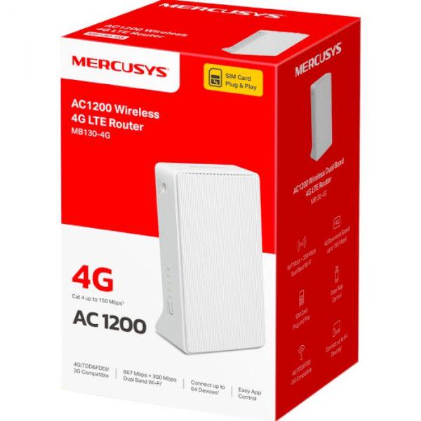 Маршрутизатор Mercusys MB130-4G (1624574) - фото 3