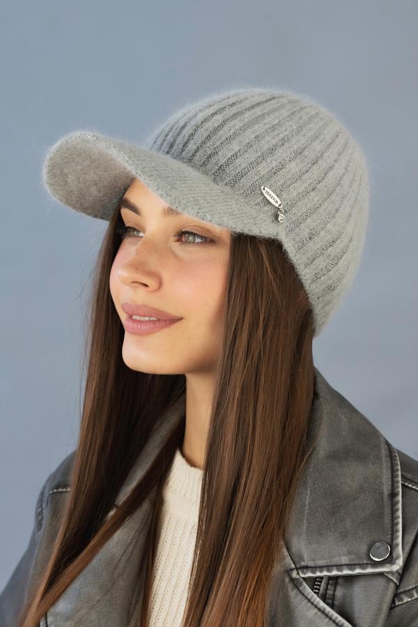 Бейсболка женская Braxton Кокетка 7238 Серый (2351538601) - фото 3