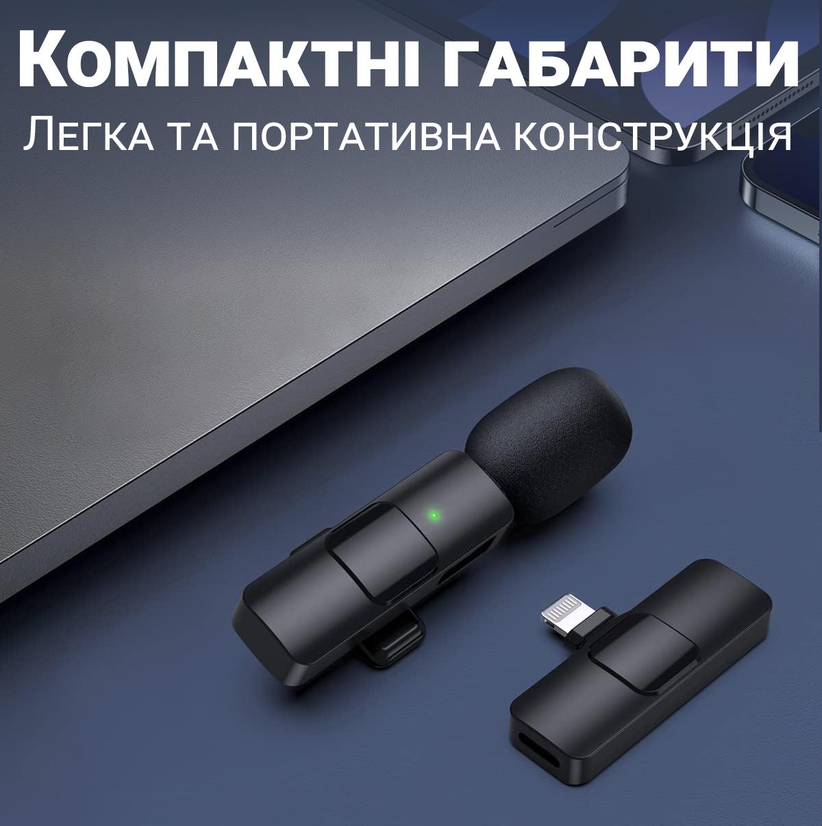 Микрофон петличный беспроводной с Lightning Savetek P27 для iPhone/iPad/Macbook 2,4 ГГц - фото 15