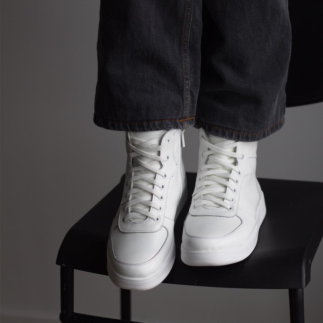 Кеди жіночі зимові Zlett з натуральної шкіри р. 39 Білий (3506) - фото 2 Кеди жіночі зимові Zlett з натуральної шкіри р. 39 Білий (3506) - фото 2