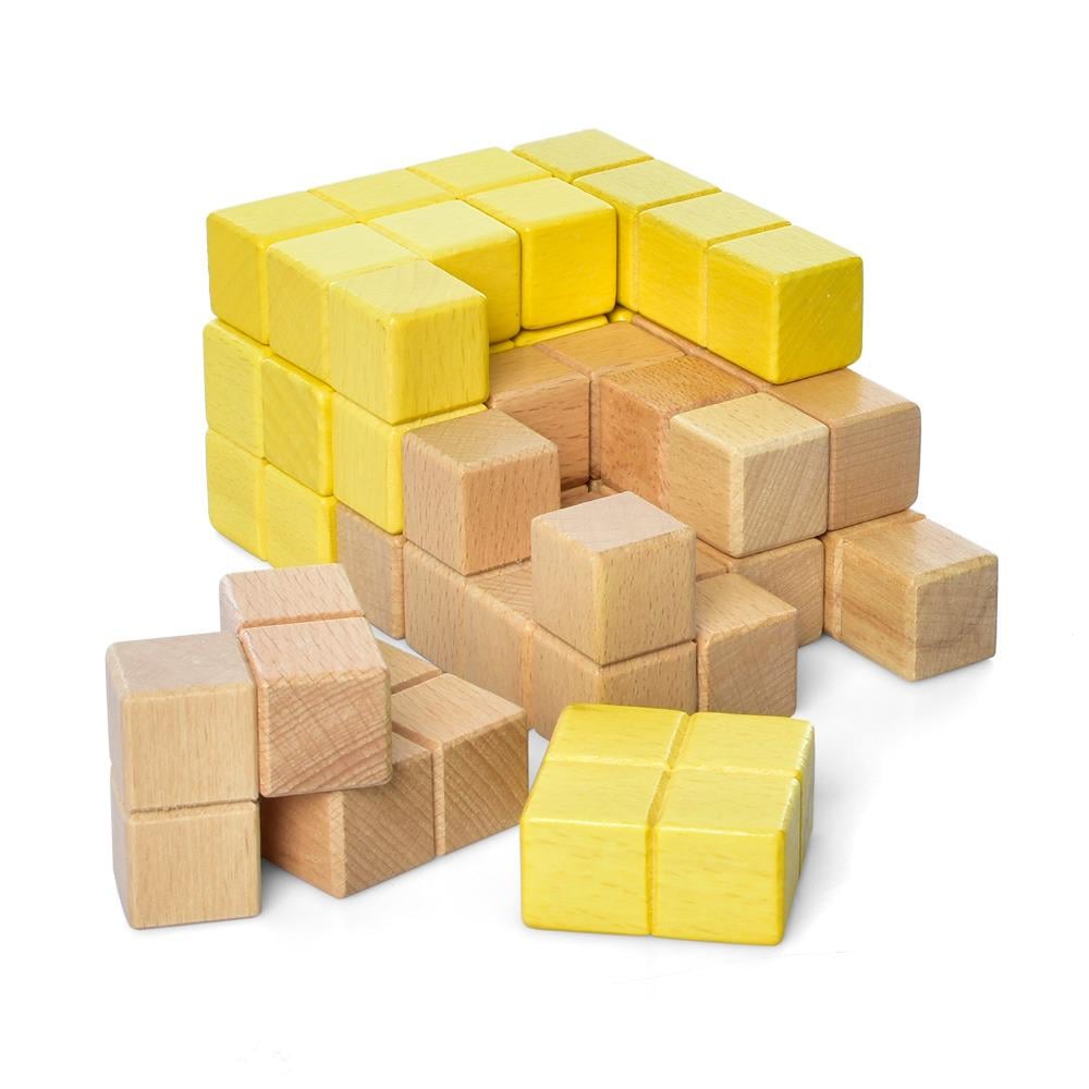 Деревянная игрушка HOME Игра MD 1577 блоки 64 шт.