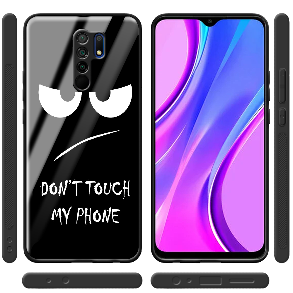 Чохол Boxface Xiaomi Redmi 9 Don't Touch my Phone Чорний силікон зі склом (40233-up535-40865) - фото 2