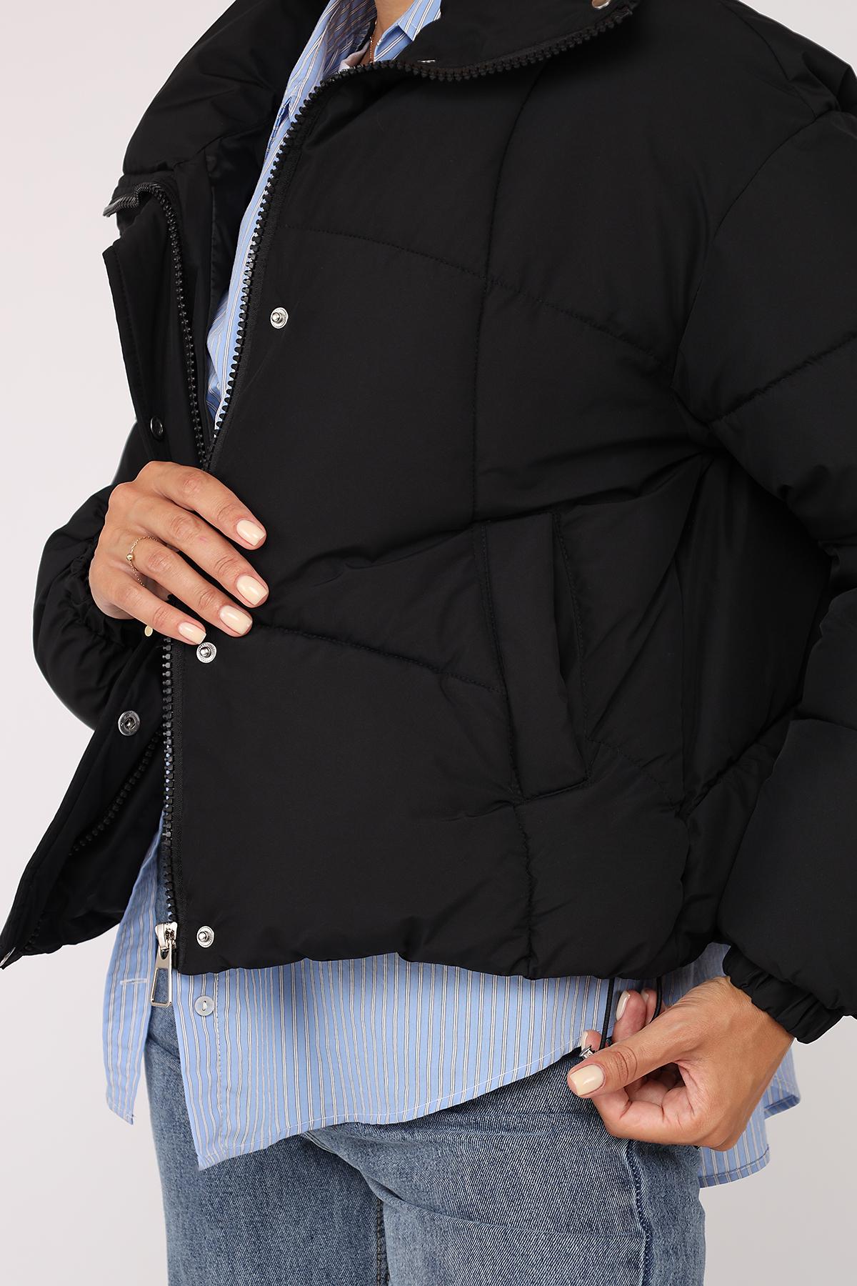 Куртка женская ЦБ-00277855 р. 54 Черный (28422272) - фото 2