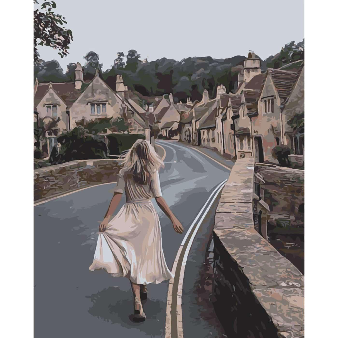 Картина по номерам Strateg Тропа в город 40х50 см (SY6418)