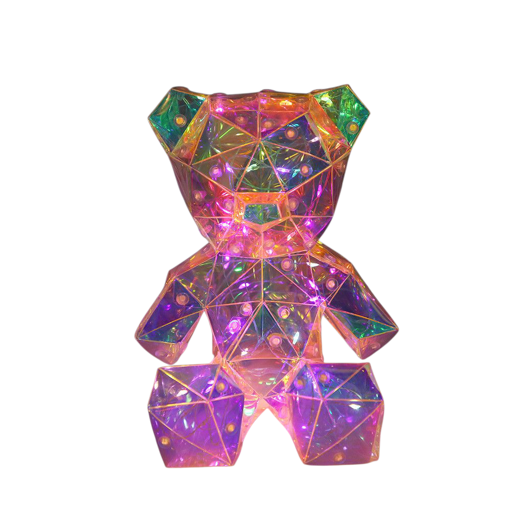 Мишка LED love Разноцветный (2386676387)
