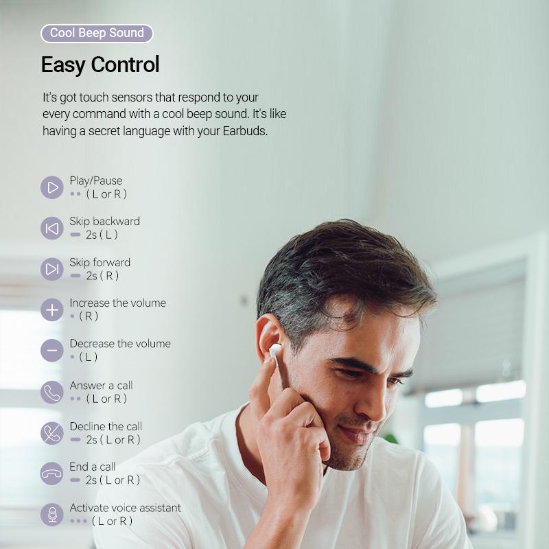 Навушники бездротові Vention Elf E04 Bluetooth 5.3 шумозаглушення TWS 10 мм 22 год відтверення AAC/SBC Hi-Fi водонепроникні IPX5 Чорний (NBIB0) - фото 14 Навушники бездротові Vention Elf E04 Bluetooth 5.3 шумозаглушення TWS 10 мм 22 год відтверення AAC/SBC Hi-Fi водонепроникні IPX5 Чорний (NBIB0) - фото 14