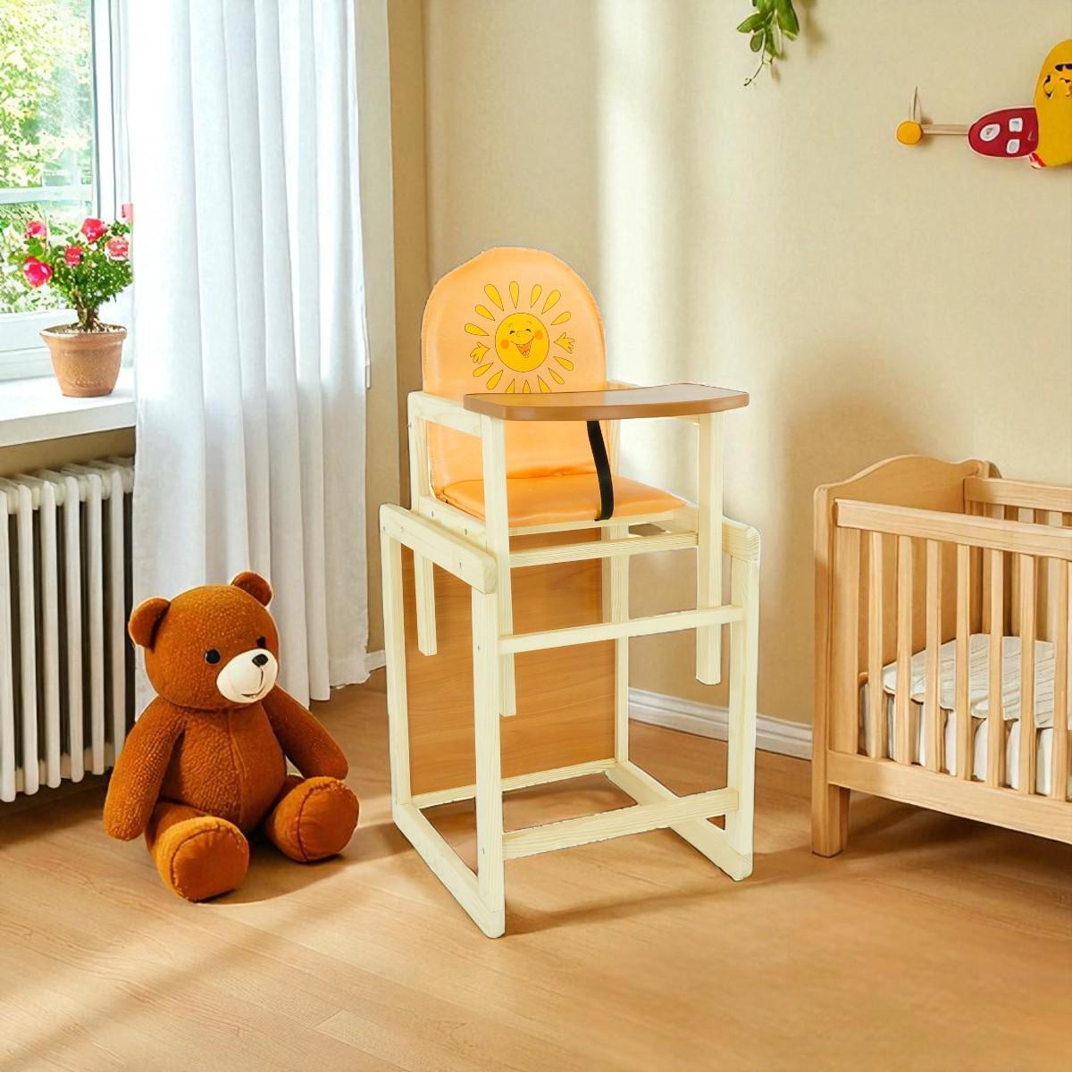 Стульчик для кормления Мася Солнышко Оранжевый (№2042) - фото 3