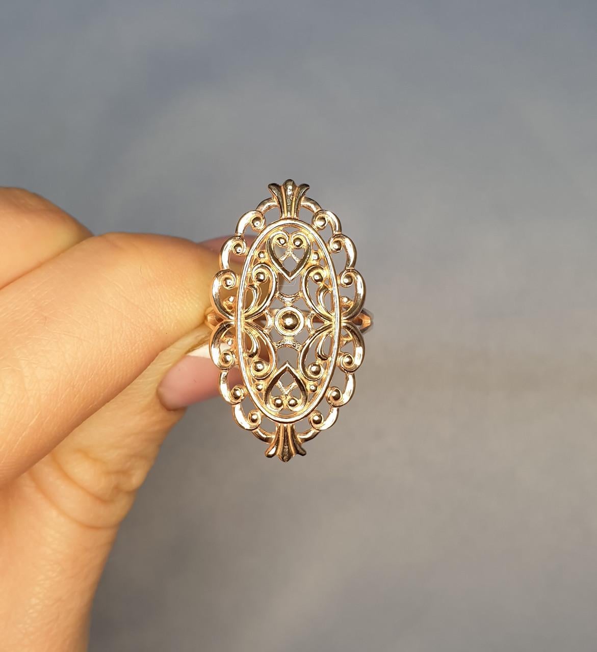 Кольцо позолоченное р. 19,5 4,4 г (1519701746)