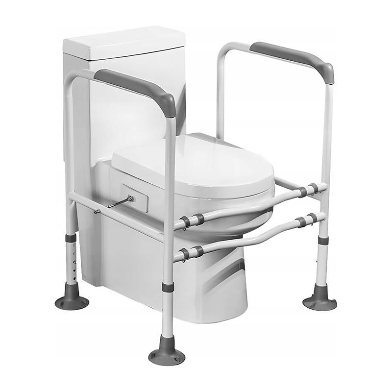 Каркас-поручни на унитаз для людей с инвалидностью Lesko с регулировкой высоты 46х50-55х70-75 см Grey (34060978)