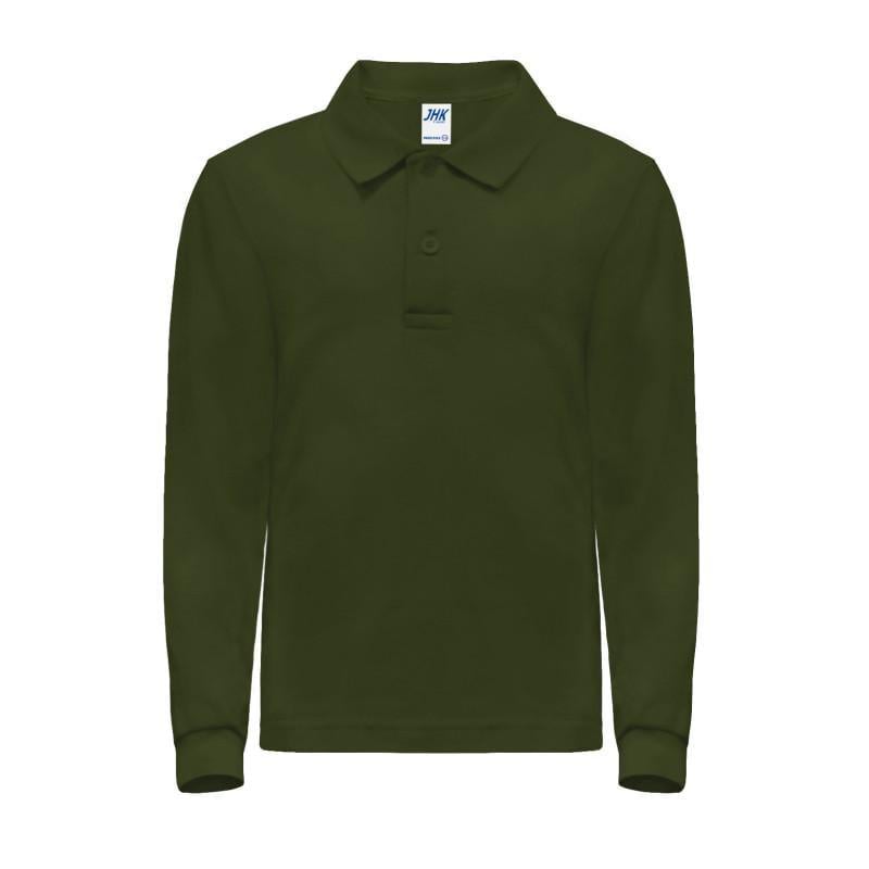 Поло дитяче JHK KID POLO LS 7/8 Темно-зелений (FG)