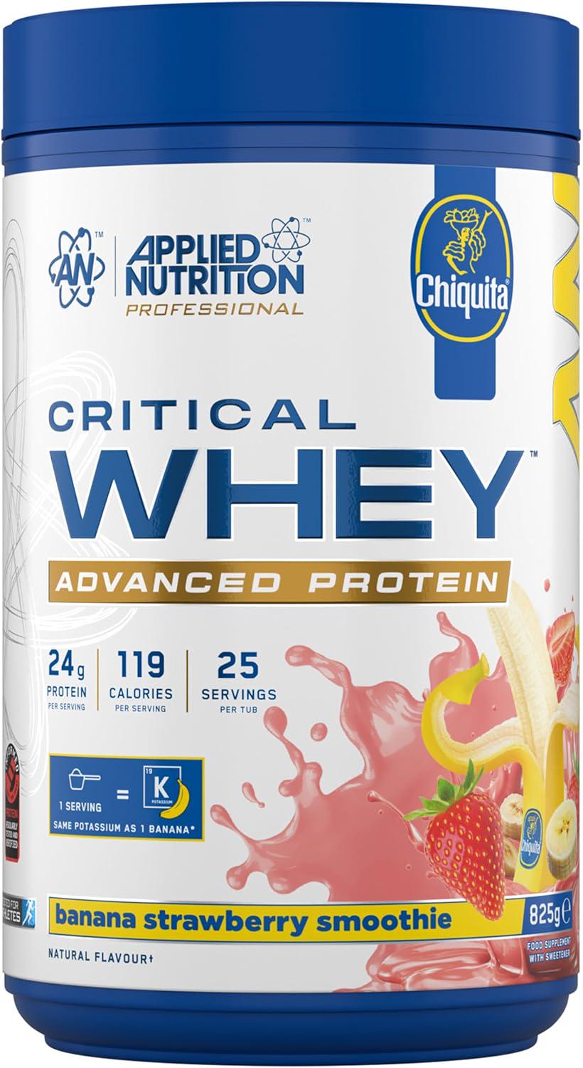 Протеин Applied Nutrition Critical Whey Protein Chiquita Banana Strawberry Smoothie 825 г