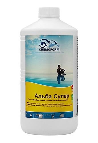 Химическое средство для бассейнов Alba Super K жидкий альгицид/фунгицид и бактерицид 1 л (31516049)