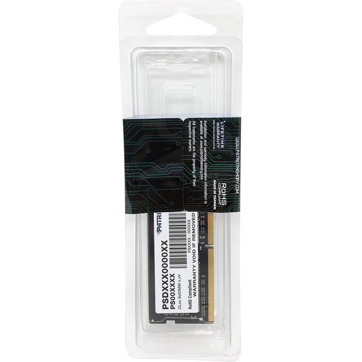 Память оперативная Patriot SL 4GB 2666MHz CL19 DDR4 512X16 21300 МБ/с SODI мм (PSD44G266682S)