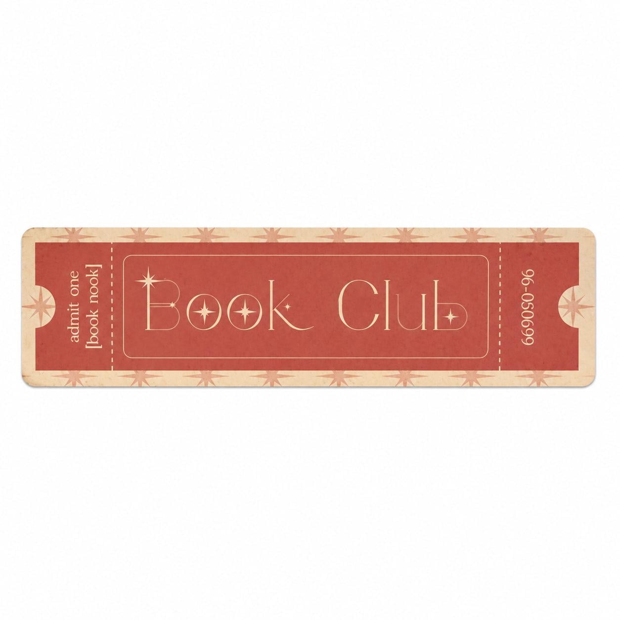 Закладка-квиток для книг картонна Book Club 3 Рожевий (37242522) Закладка-квиток для книг картонна Book Club 3 Рожевий (37242522)