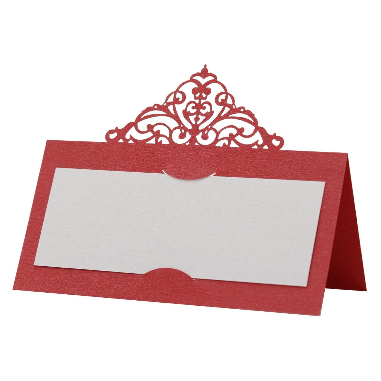 Карточки на стол именные 10 шт. 90x45 мм Красный (3099/2)