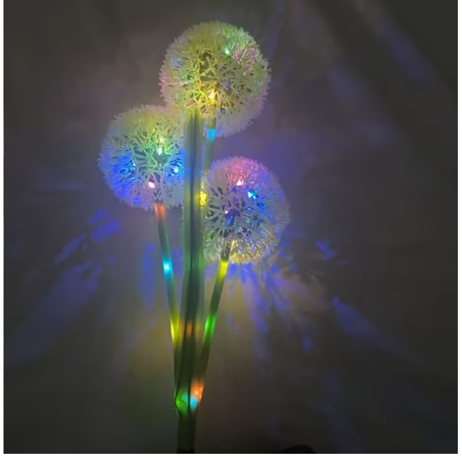 Ліхтар садовий сонячний Кульбаба для різнокольорового підсвічування для саду і газону 2 режими (1705) - фото 2 Ліхтар садовий сонячний Кульбаба для різнокольорового підсвічування для саду і газону 2 режими (1705) - фото 2