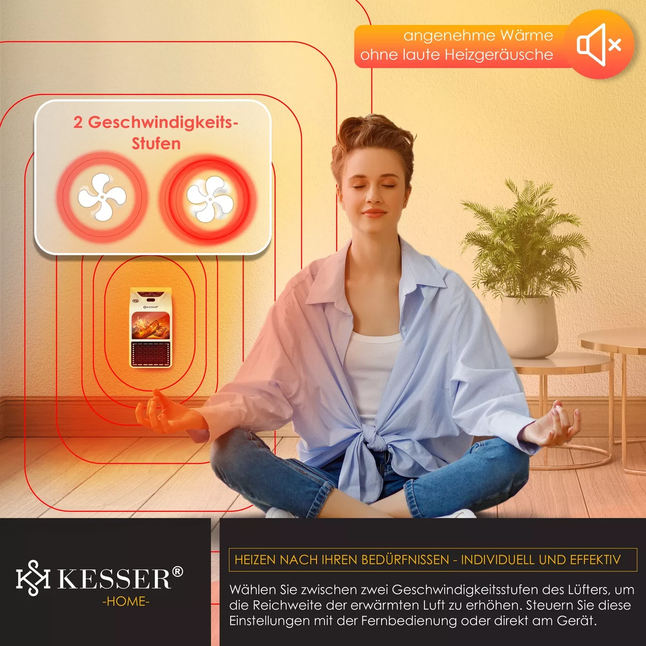 Обогреватель для дома керамический KESSER 10 м2 (14235we-sc) - фото 7 Обогреватель для дома керамический KESSER 10 м2 (14235we-sc) - фото 7