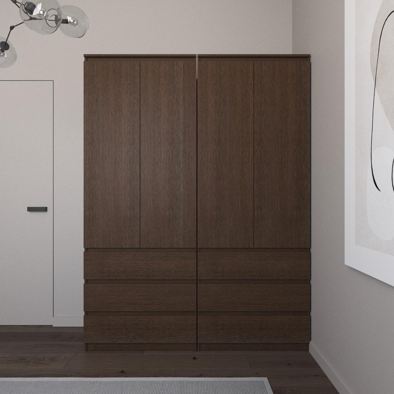 Мебельный комплект для одежды Вайс R9/R16 1604х500х2110 мм Венге Темный (30845273) - фото 1 Мебельный комплект для одежды Вайс R9/R16 1604х500х2110 мм Венге Темный (30845273) - фото 1