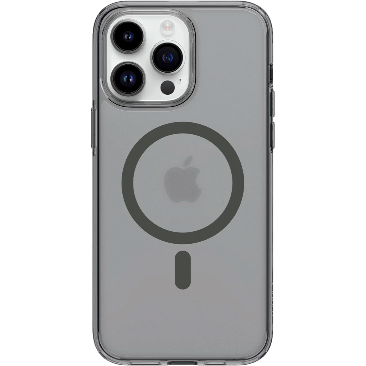 Прозрачный чехол накладка Spigen Ultra Hybrid Mag MagSafe Case for iPhone 14 Pro, Frost Black (ACS05586)