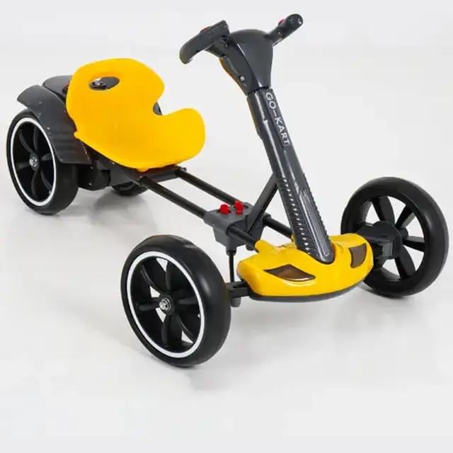 Электромобиль складной с аккумулятором с пультом управления до 6 км/ч Желтый (мд-17362)