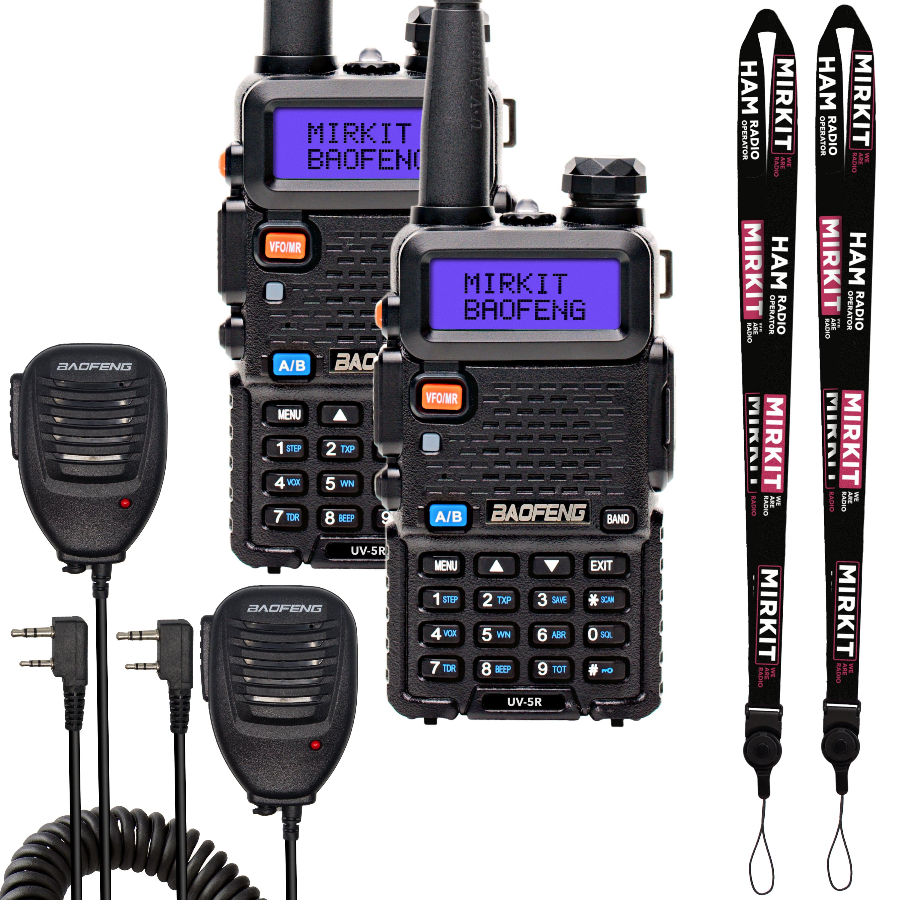 Набір захисника з рації Baofeng UV-5R 8 W/тангента Baofeng Speaker Mic/шнурка на шию Mirkit 2 шт. (008521)